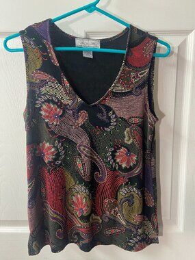 Birch Hill Sleeveless Dressy Tank Top Womens Medium